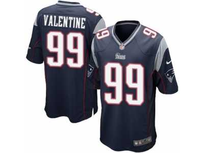 Men's Nike New England Patriots #99 Vincent Valentine Game Navy Blue Team Color NFL Jersey