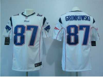 Nike NFL new england patriots #87 gronkowski white Game Jerseys