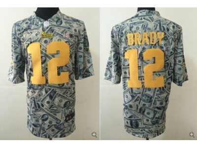Nike New England Patriots #12 Tom Brady Dollar Fashion Jerseys(Game)