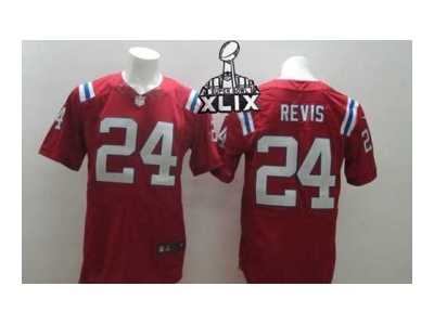 2015 Super Bowl XLIX Nike new england patriots #24 revis red jerseys[Elite]