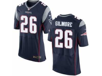 Men's Nike New England Patriots #26 Stephon Gilmore Elite Navy Blue Team Color NFL Jersey