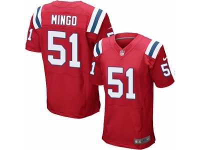 Men's Nike New England Patriots #51 Barkevious Mingo Elite Red Alternate NFL Jersey