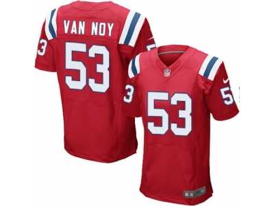 Men's Nike New England Patriots #53 Kyle Van Noy Elite Red Alternate NFL Jersey