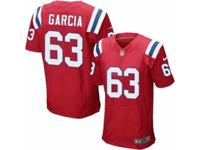 Men's Nike New England Patriots #63 Antonio Garcia Elite Red Alternate NFL Jersey
