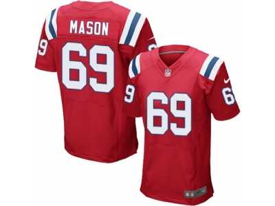 Men's Nike New England Patriots #69 Shaq Mason Elite Red Alternate NFL Jersey
