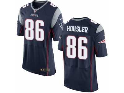 Men's Nike New England Patriots #86 Rob Housler Elite Navy Blue Team Color NFL Jersey