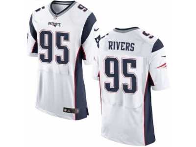 Men\'s Nike New England Patriots #95 Derek Rivers Elite White NFL Jersey