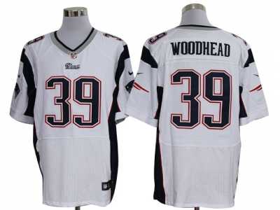 Nike NFL New England Patriots #39 Danny Woodhead White Jerseys(Elite)