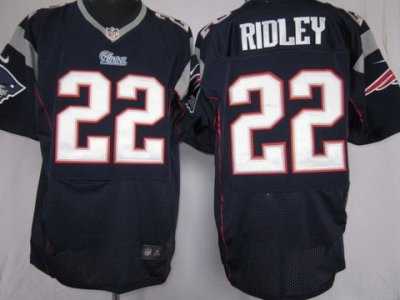 Nike New England Patriots #22 Stevan Ridley Blue Elite Jerseys