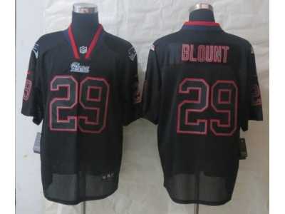 Nike New England Patriots #29 Blount Black Jerseys(Lights Out Elite)