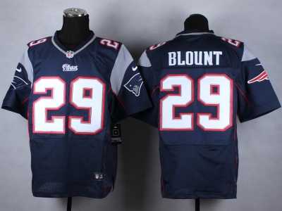Nike New England Patriots #29 LeGarrette Blount Blue Jerseys(Elite)