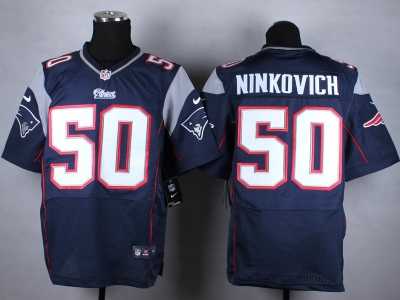 Nike New England Patriots #50 Rob Ninkovich Blue Jerseys(Elite)
