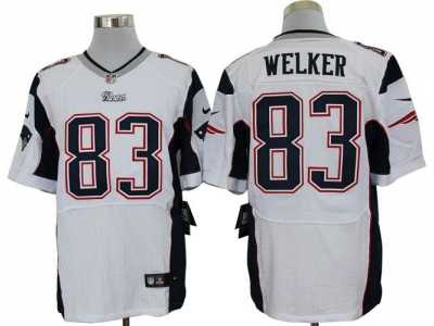 Nike New England Patriots #83 Wes Welker white jerseys[Elite]