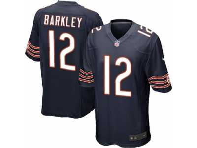 Men's Nike Chicago Bears #12 Matt Barkley Game Navy Blue Team Color NFL Jersey