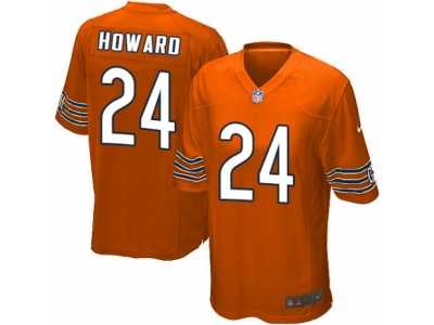 Men's Nike Chicago Bears #24 Jordan Howard Game Orange Alternate NFL Jersey