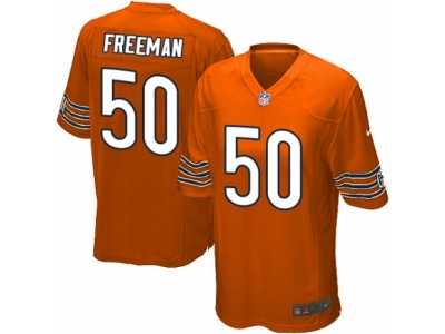 Men's Nike Chicago Bears #50 Jerrell Freeman Game Orange Alternate NFL Jersey