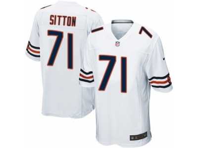 Men's Nike Chicago Bears #71 Josh Sitton Game White NFL Jersey