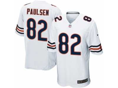 Men's Nike Chicago Bears #82 Logan Paulsen Game White NFL Jersey