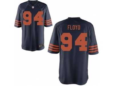 Men's Nike Chicago Bears #94 Leonard Floyd Game Navy Blue Throwback Alternate NFL Jersey