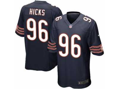 Men's Nike Chicago Bears #96 Akiem Hicks Game Navy Blue Team Color NFL Jersey