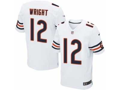 Men's Nike Chicago Bears #12 Kendall Wright Elite White NFL Jersey
