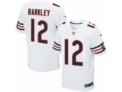 Men's Nike Chicago Bears #12 Matt Barkley Elite White NFL Jersey