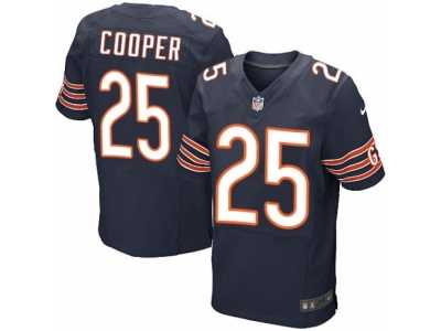Men's Nike Chicago Bears #25 Marcus Cooper Elite Navy Blue Team Color NFL Jersey