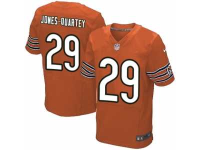 Men's Nike Chicago Bears #29 Harold Jones-Quartey Elite Orange Alternate NFL Jersey