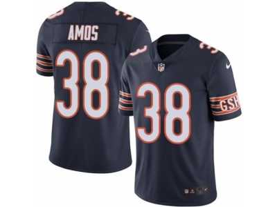 Men's Nike Chicago Bears #38 Adrian Amos Elite Navy Blue Rush NFL Jersey