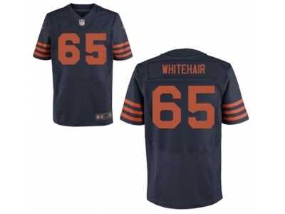 Men's Nike Chicago Bears #65 Cody Whitehair Elite Navy Blue Throwback Alternate NFL Jersey