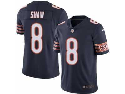 Men's Nike Chicago Bears #8 Connor Shaw Elite Navy Blue Rush NFL Jersey