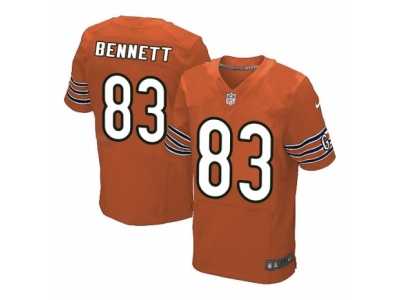 Men's Nike Chicago Bears #83 Martellus Bennett Elite Orange Alternate NFL Jersey
