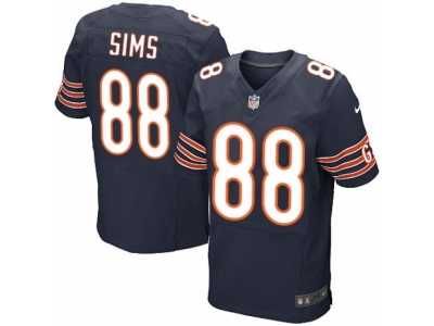 Men's Nike Chicago Bears #88 Dion Sims Elite Navy Blue Team Color NFL Jersey