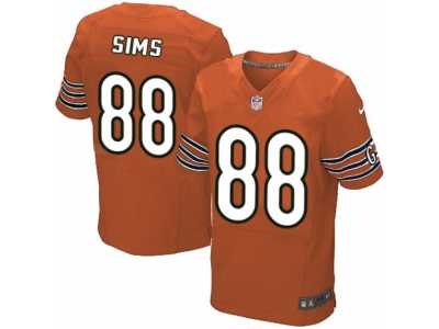 Men's Nike Chicago Bears #88 Dion Sims Elite Orange Alternate NFL Jersey