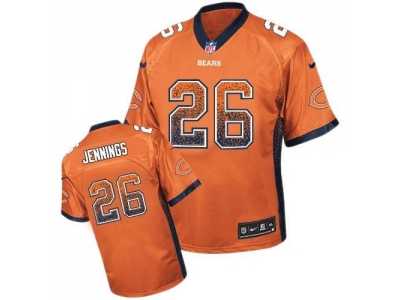 Nike Chicago Bears #26 Tim Jennings Orange Jersey(Elite Drift Fashion)
