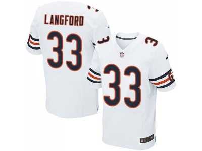 Nike Chicago Bears #33 Jeremy Langford white jerseys(Elite)
