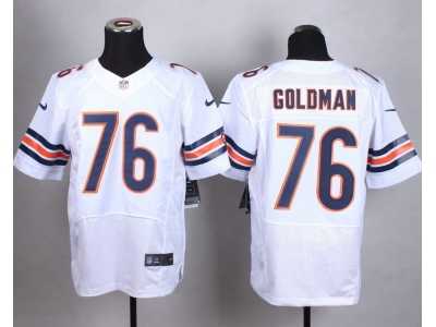 Nike Chicago Bears #76 Eddie Goldman white jerseys(Elite)