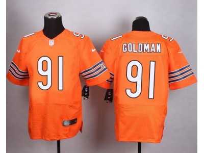 Nike Chicago Bears #91 Eddie Goldman Orange Jerseys(Elite)