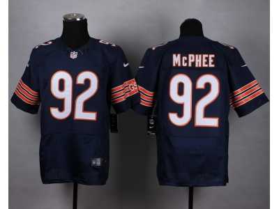 Nike Chicago Bears #92 McPHEE blue jerseys(Elite)