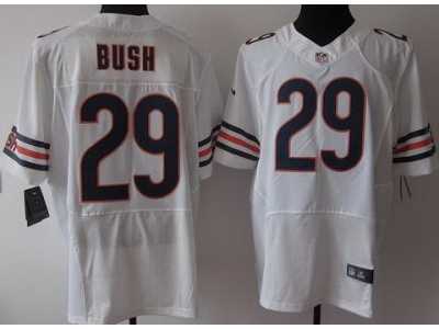 Nike NFL Chicago Bears #29 Michael Bush White Jerseys(Elite)