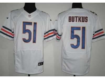 Nike NFL Chicago Bears #51 Dick Butkus white Jerseys(Elite)