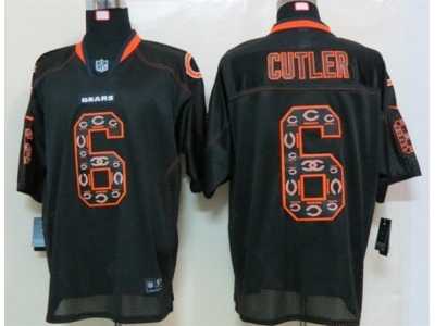 Nike NFL Chicago Bears #6 Jay Cutler black jerseys[united sideline Elite]