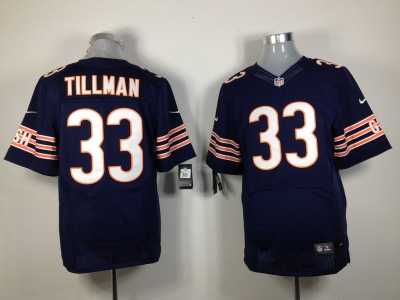 Nike NFL chicago bears #33 tillman blue jerseys[Elite]