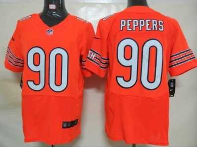 Nike NFL chicago bears #90 peppers orange Elite Jerseys
