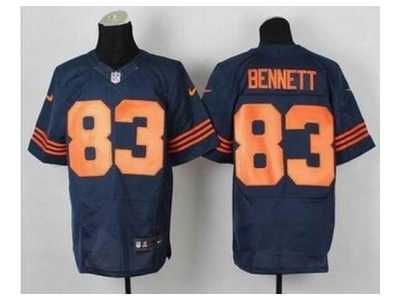 Nike jerseys chicago bears #83 bennett blue[Elite][number orange]