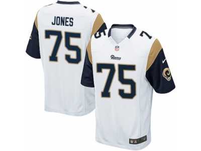 Men's Nike Los Angeles Rams #75 Deacon Jones Game White NFL Jersey