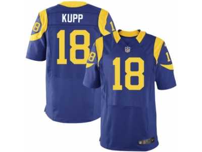 Men's Nike Los Angeles Rams #18 Cooper Kupp Elite Royal Blue Alternate NFL Jersey