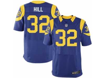 Men's Nike Los Angeles Rams #32 Troy Hill Elite Royal Blue Alternate NFL Jersey