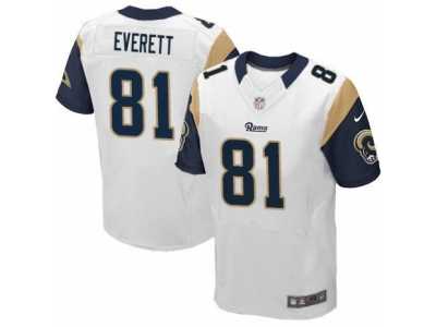 Men's Nike Los Angeles Rams #81 Gerald Everett Elite White NFL Jersey