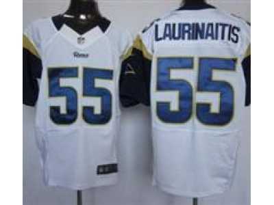 Nike NFL St. Louis Rams #55 James Laurinaitis white Elite jerseys